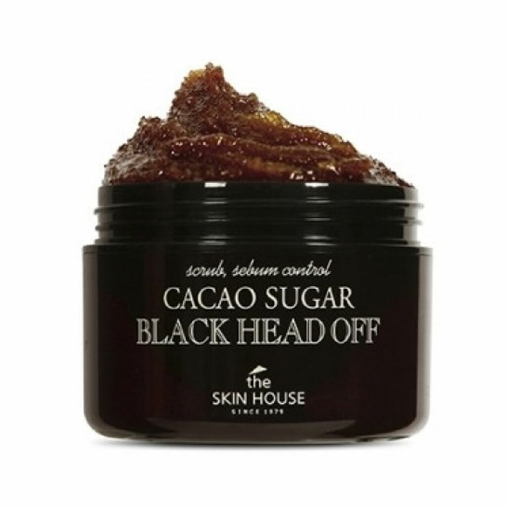 Скраб для лица против черных точек с коричневым сахаром и какао The Skin House Сacao Sugar Black Head Off 50g