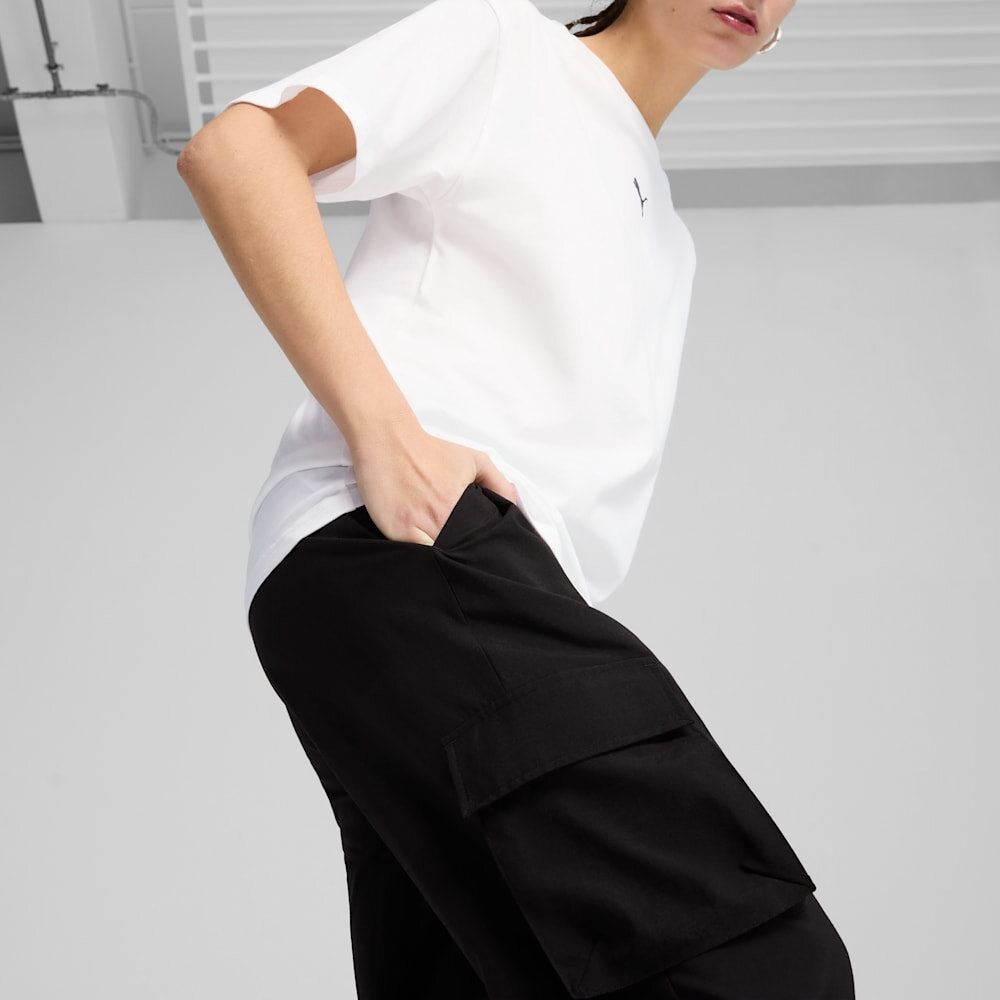 Брюки карго PUMA ESS No. 1 Logo Woven Cargo Pants op, размер 2XL, черный — фото 1