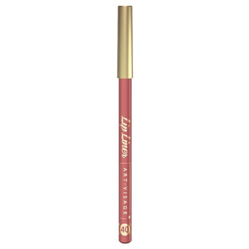 ART-VISAGE карандаш для губ Lip Liner, 40 розовый беж art visage карандаш для губ lip liner 49 лиловый беж