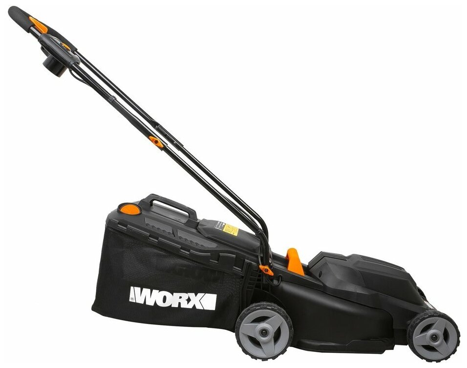 Газонокосилка электрическая WORX WG713E, 1200Вт, 34 см - фотография № 4