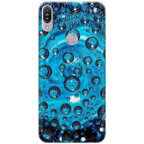 фото Re:pa накладка transparent для asus zenfone max pro m1 (zb602kl) с принтом "голубые капли"
