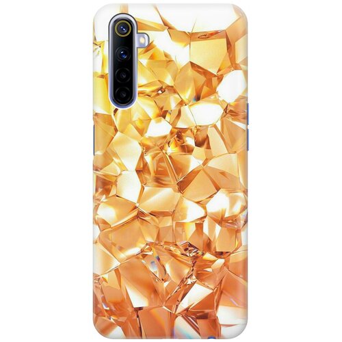 фото Re:pa накладка transparent для realme 6 с принтом "янтарные камни"