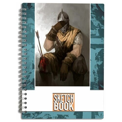 Скетчбук A5 50 листов с деревянной обложкой Игра TES SKYRIM - 407