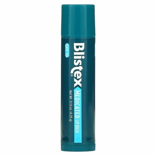 Blistex, заживляющий бальзам, защита губ с солнцезащитным фильтром, SPF 15, классический, 4,25 г