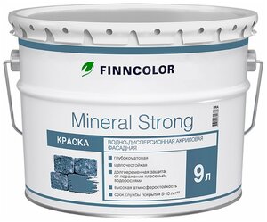 <b>Краска</b> водно-дисперсионная FINNCOLOR Mineral Strong <b>фасадная</b> влагостойкая моющаяся глубокоматовая Фа