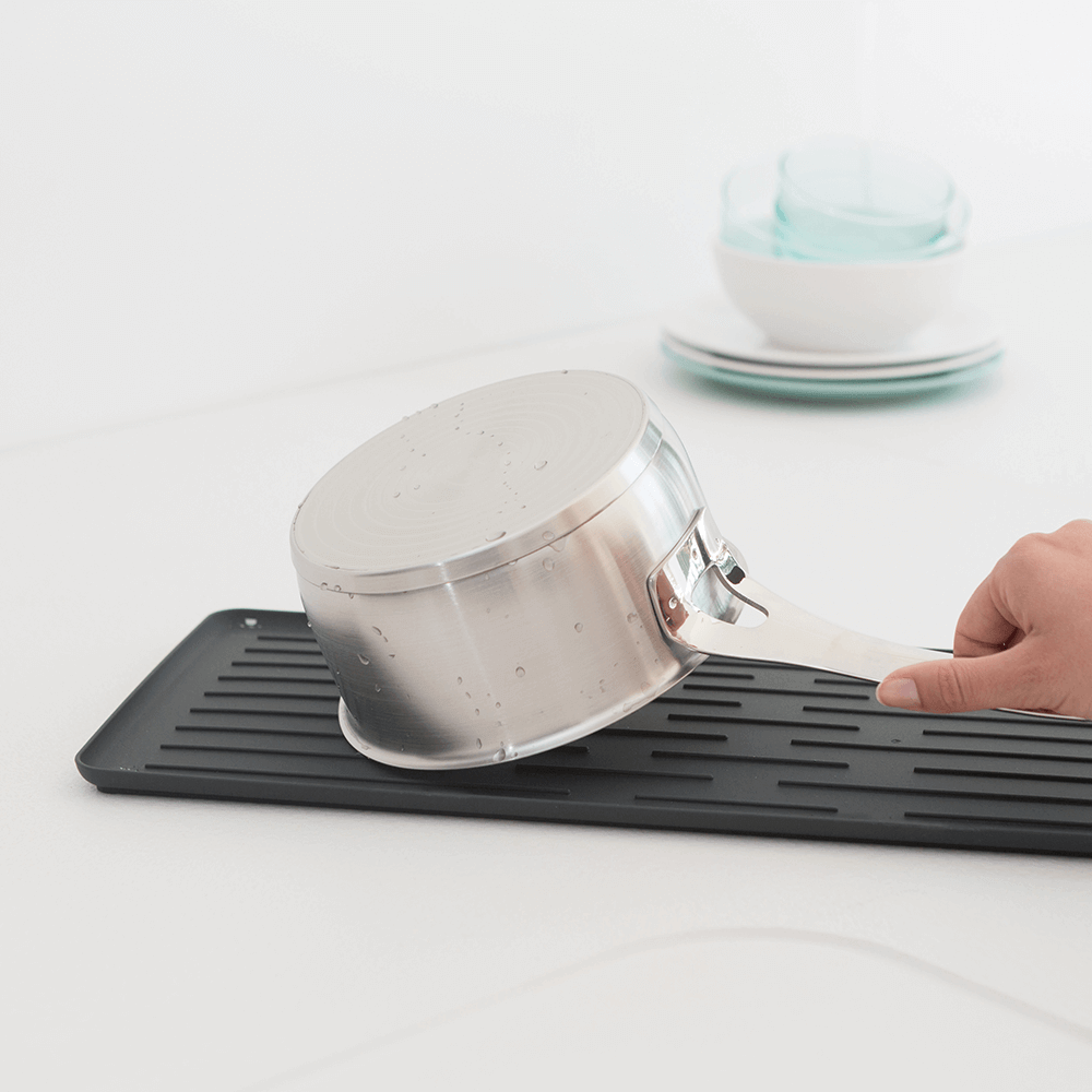 Сушилка компактная для посуды серая 46х20х13 Brabantia - фото №8