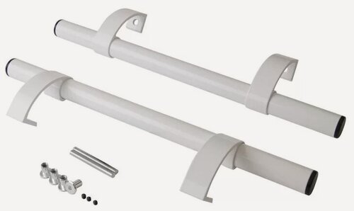 Изображение товара Дверная ручка скоба прямая, регулируемая офисная 500 мм белая