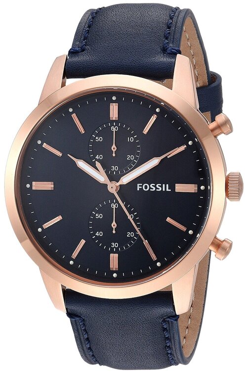 Наручные часы FOSSIL FS5436, черный, синий