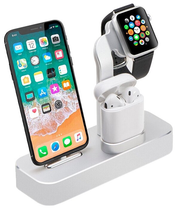   COTEetCI CS7201-TS BASE 19 3-in-1 + Lightning + AirPods + iWatch, 