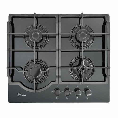 Газовая варочная панель Лысьва GR0400G00 ПГВ41К черная решетка чугунная двухсекционная 976600₽