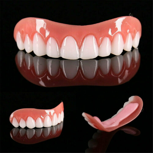 Накладные виниры для зубов c десной накидные съемные. Зубные вставки вверх для мужчин/женщин универсальные многоразовые быстросъемные. IkoloL