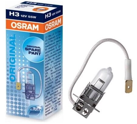 Лампа автомобильная галогенная OSRAM Original Line 64151 H3 55W P14,5s 1 шт.