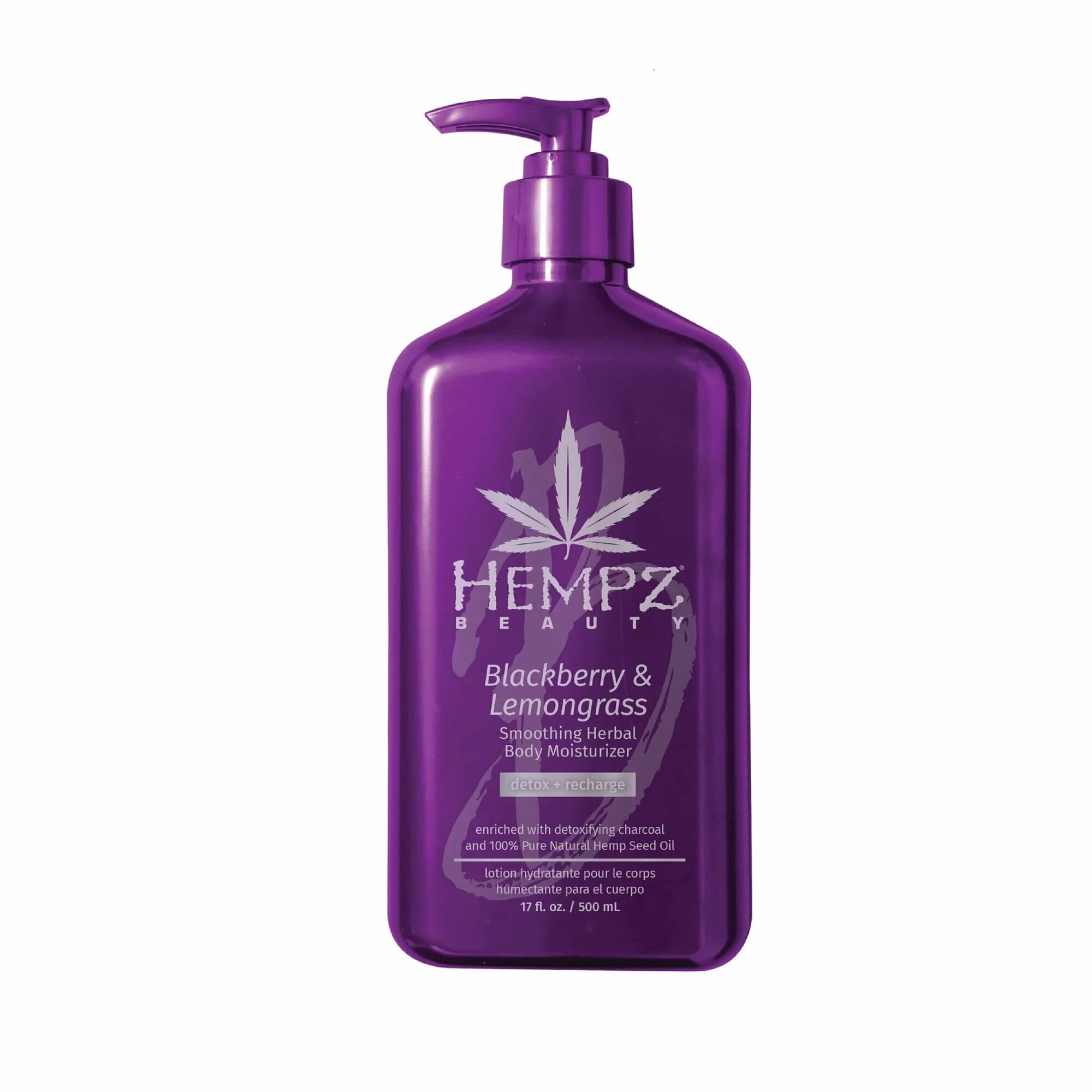 Молочко для тела разглаживающее Ежевика и Лемонграсс Moisturizer HEMPZ - фото №2