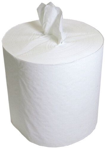 Бумажные полотенца для держателей с центральной вытяжкой LIME Maxi, белые, однослойные, 300 м, 6шт/уп