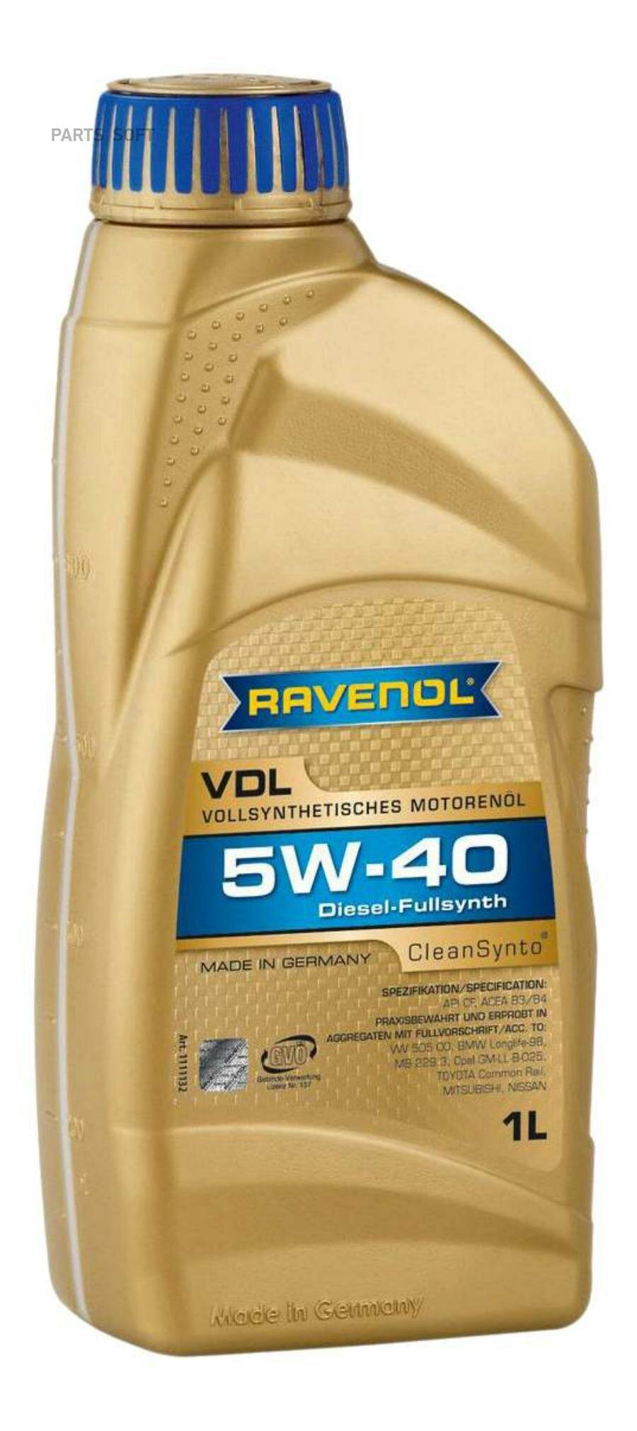 Моторное масло RAVENOL / арт. 111113200101999 - (1 шт)