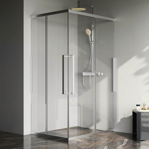 Изображение товара Душевой уголок AM.PM Func, прозрачный, двойной, 120x90 см, хром