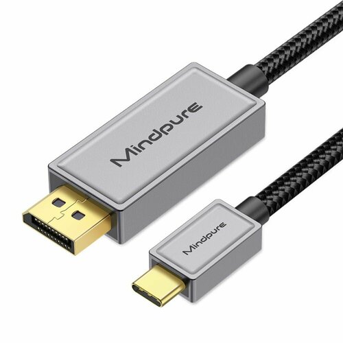 Кабель Mindpure Type-C - Displayport v1.4 8K/60Hz 4K/144Hz AD054 1.8м bm700 condenser microphone usb computer microphone set 192khz 24bit high sampling rate for karaoke youtube live