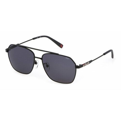 Солнцезащитные очки Fila SFI216 0531, прямоугольные, оправа: металл, черный