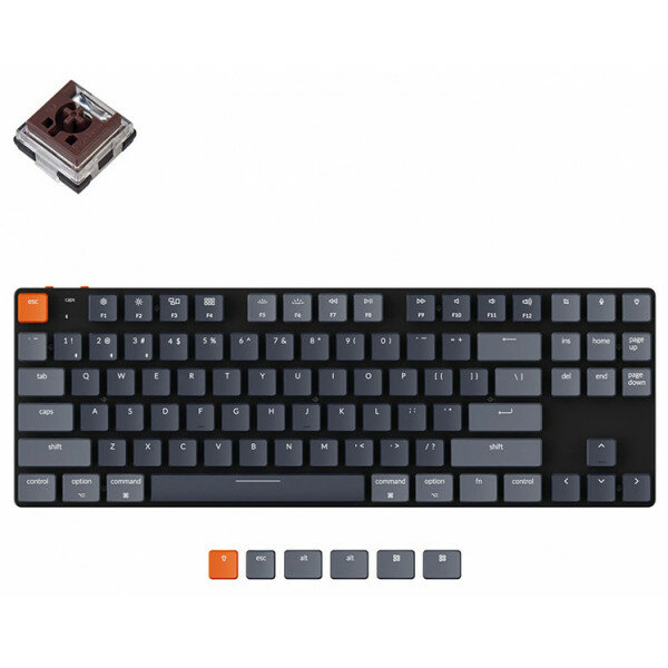 Клавиатура Keychron K1 SE RGB Dark Grey Low Profile Keychron Optical Brown Switch