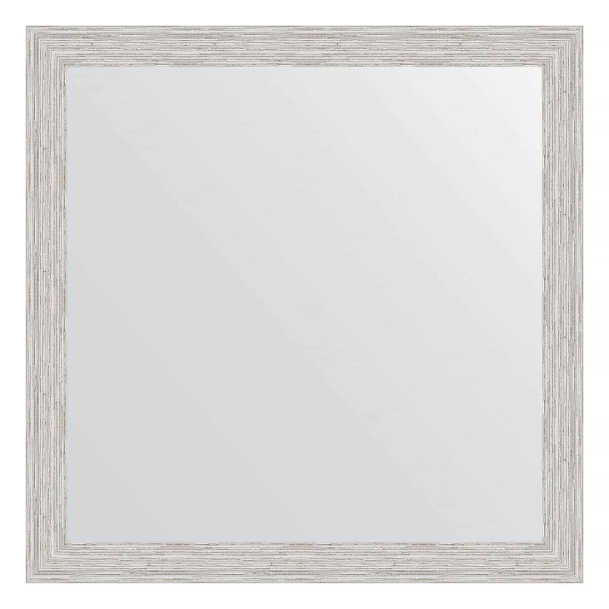 Зеркало настенное EVOFORM в багетной раме серебряный дождь 61х61 см для гостиной прихожей кабинета спальни и ванной комнаты BY 3133