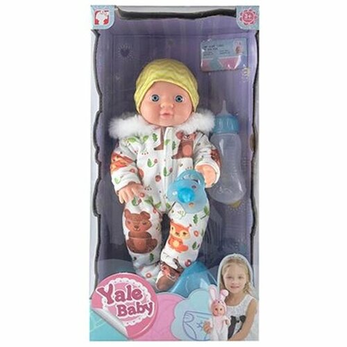 Пупс YALE BABY HL1258331 пьет и писает с аксессуарами 25см