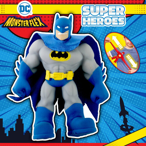 Игрушка антистресс 1TOY MONSTER FLEX SUPER HEROES, Batman тянущаяся фигурка 15см