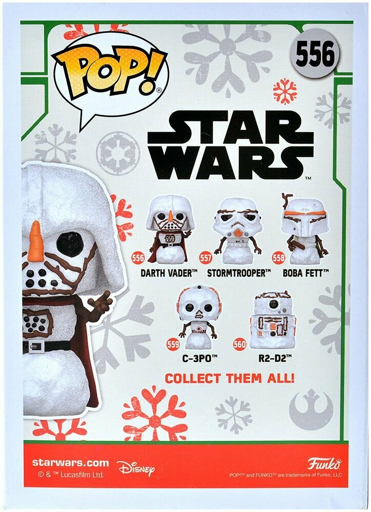 Фигурка Funko POP! Звёздные Войны: Дарт Вейдер Снеговик - фото №2