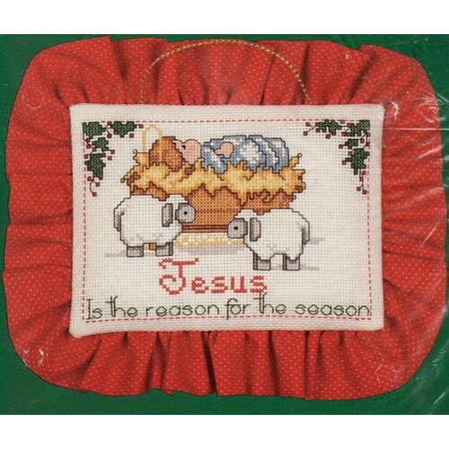 Jesus is the Reason #33195 Bucilla Набор для вышивания 18 x 13 см Счетный крест