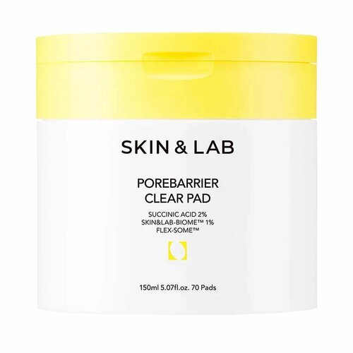 SKIN&LAB Porebarrier Clear Pad Очищающие диски для лица с янтарной кислотой 70шт