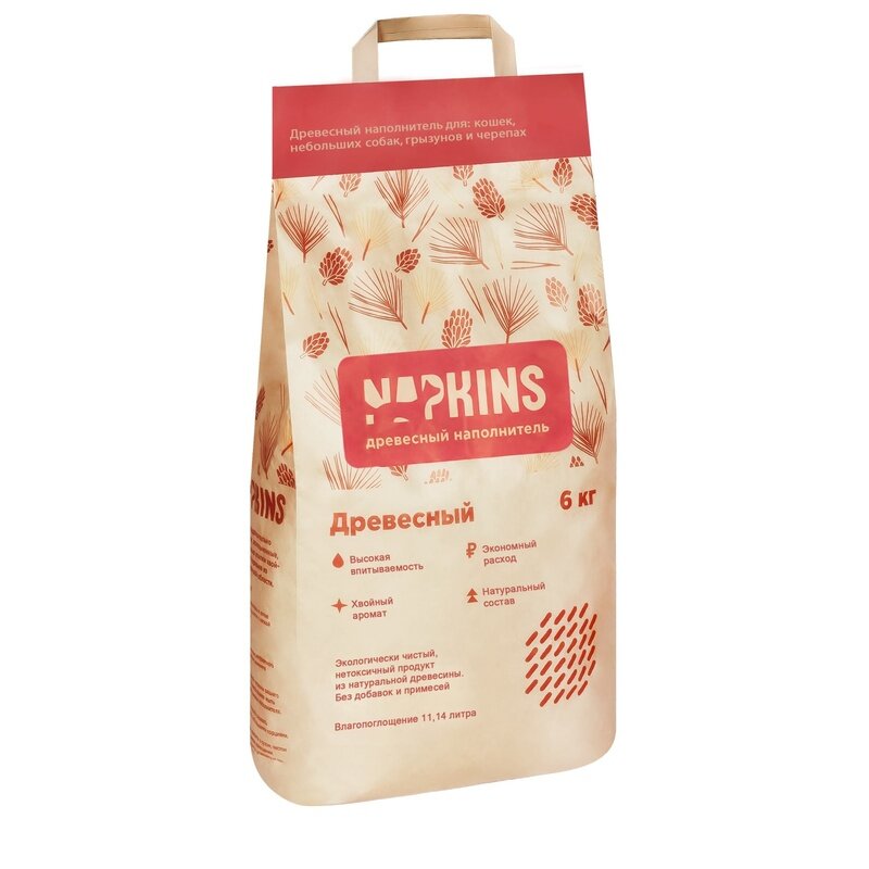 Napkins Древесный наполнитель, 11л 6кг