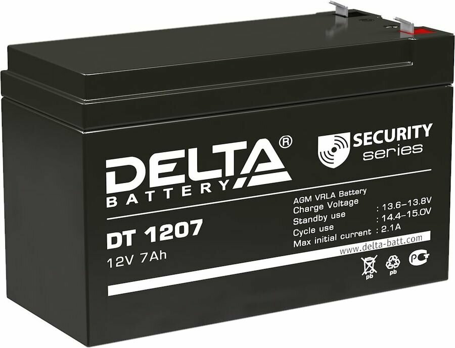 Аккумуляторная батарея для ИБП Delta DT 1207 12В, 7Ач