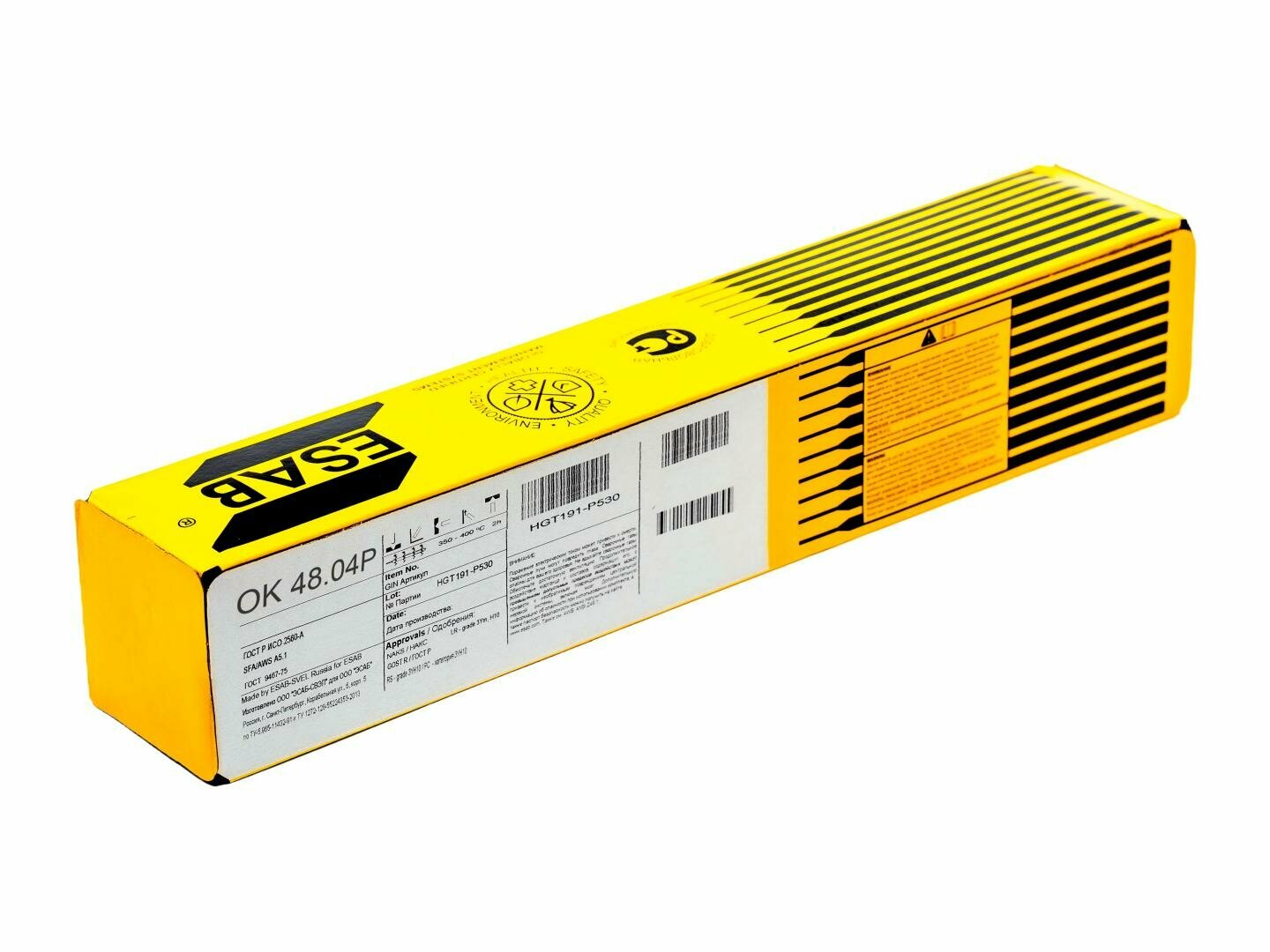 Электроды ESAB OK 48.04P ф 25 мм х 350 мм (40кг)