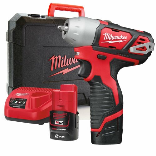 Аккумуляторный ударный гайковерт Milwaukee 14 M12 BIW14-202C 4933443897 с АКБ 2 Ач и ЗУ в кейсе 2224800₽