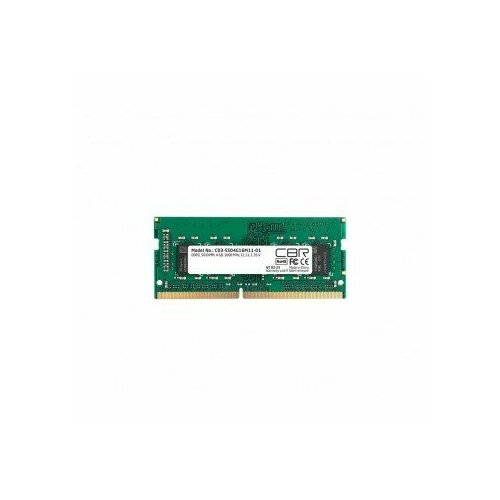 Cbr Модуль памяти DDR3 SODIMM 4GB CD3-SS04G16M11-01 PC3-12800 1600MHz CL11 135V 189700₽