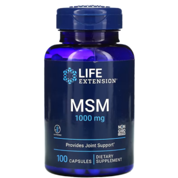 Life Extension MSM, 1000 мг 100 капс