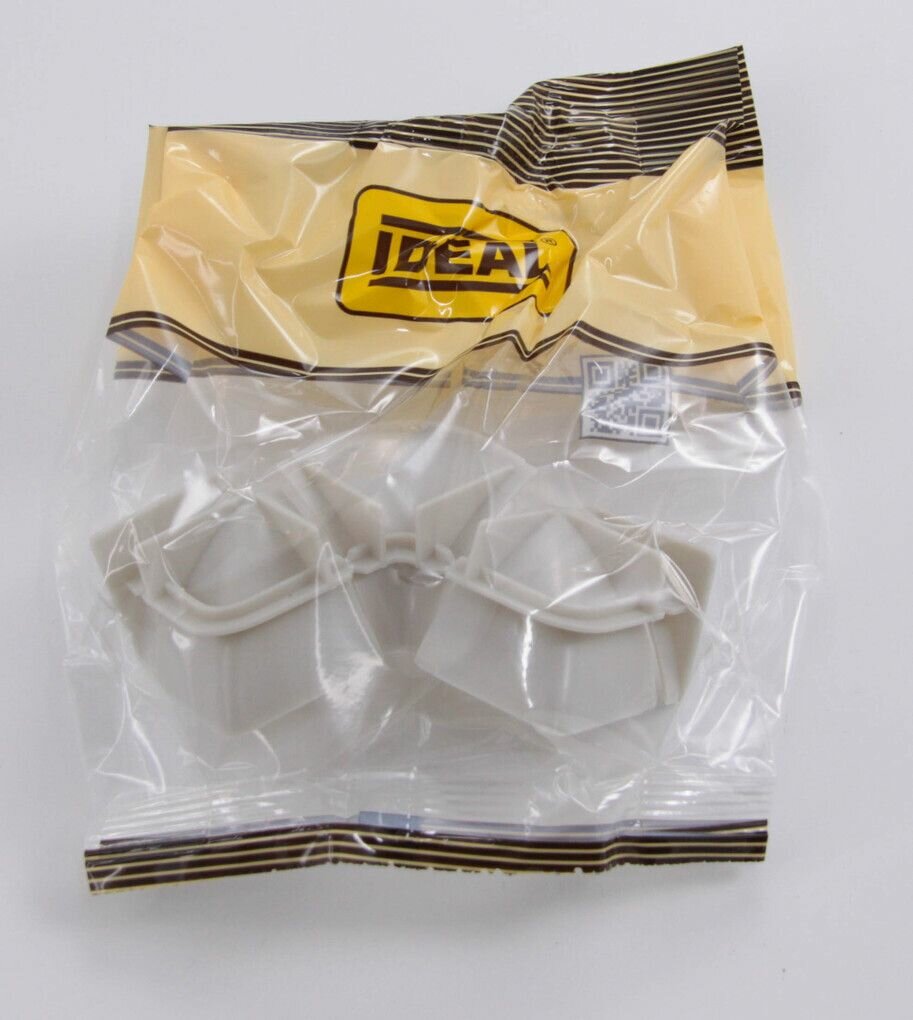 фото Набор комплектующих к плинтусу для столешницы "Идеал" (1 набор во флоупак), 002-0 Светло-серый Глянцевый