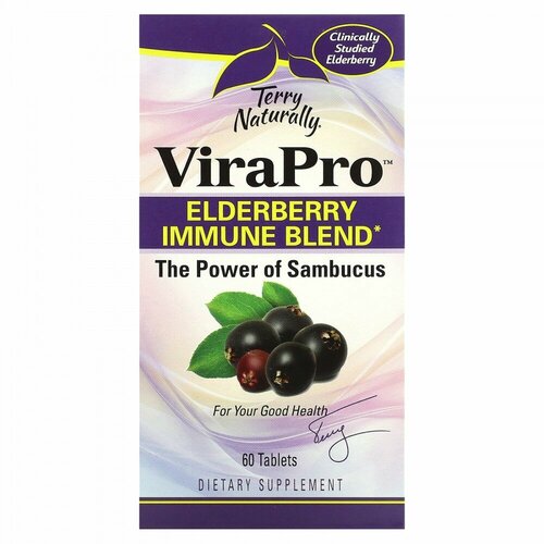 Terry Naturally, ViraPro, Elderberry Immune Blend, 60 Tablets