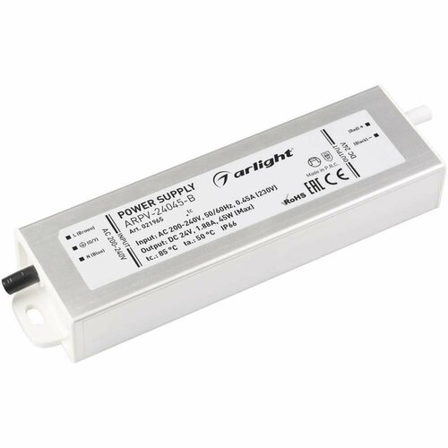 Arlight Блок питания Arlight ARPV-45B 24V 45W IP67 1,88A 021965