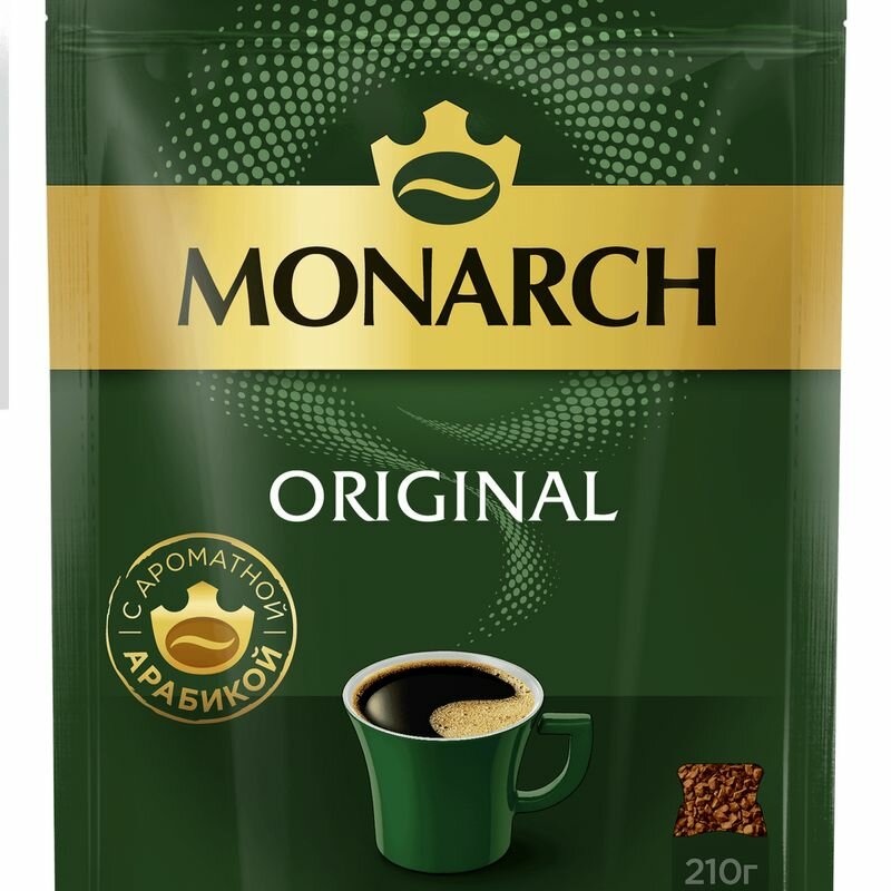 Кофе Monarch Original натуральный растворимый сублимированный, 210г - фотография № 3