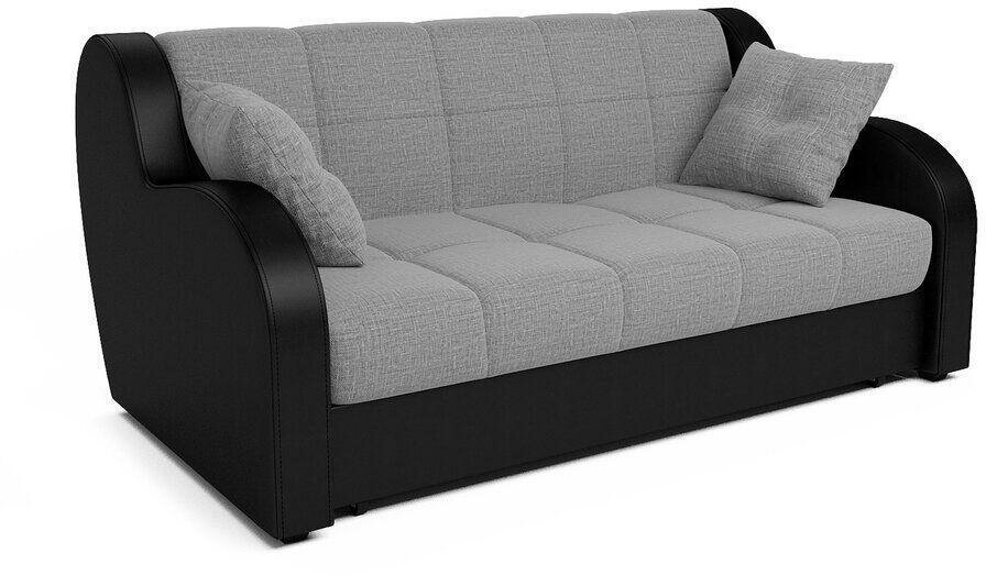 фото Диван Mebel-ars Барон Рогожка Серая рогожка/Черный