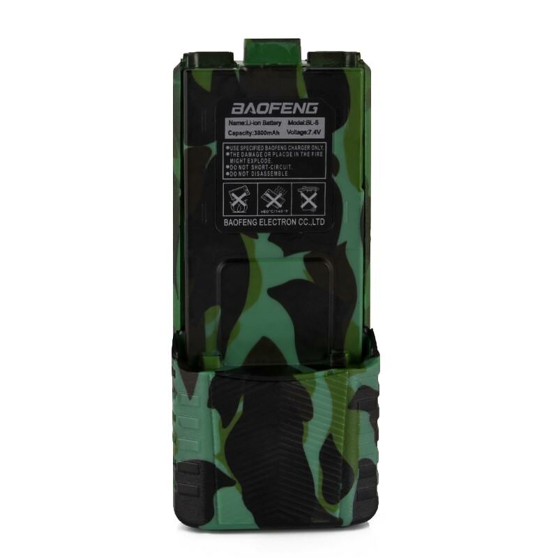 Аккумулятор для рации BaoFeng UV-5R, DM-5R 3800 мАч Черный (BL-5 3800mAh) — фото 3