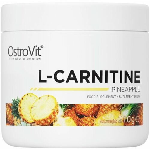 фото Л-карнитин (l-сarnitine) ostrovit l-carnitine powder (210 г) ананас