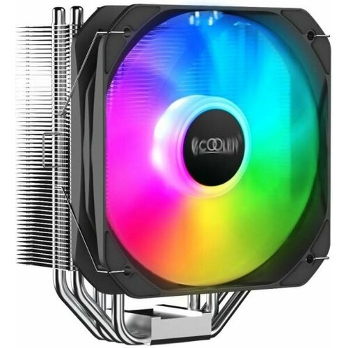 PCCooler GI-Paladin 400 ARGB Кулер S115X/1200/AM4 (24 шт/кор, TDP 200W, 130mm PWM ARGB FAN, 4 тепловые трубки 6мм, 800-1600RPM, 18-28,6dBa) {24}(11182