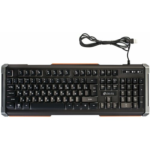 Клавиатура Oklick 710 G черныйсерый USB 137600₽