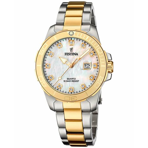 фото Наручные часы festina женские наручные часы festina boyfriend f20504/2 с гарантией, серебряный, белый