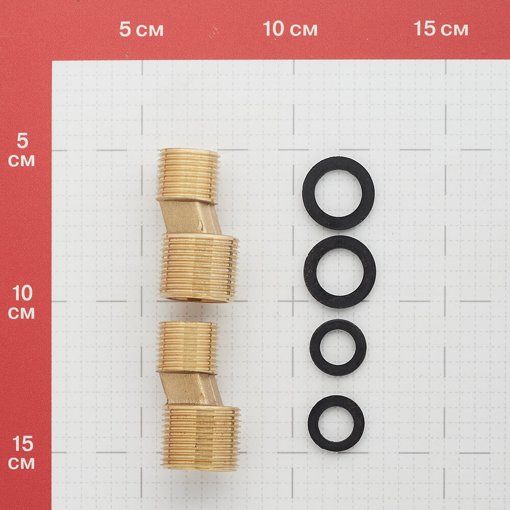 фото Эксцентрик для смесителя Corsa Deco 3/4"х1/2" 48 мм (2 шт.)