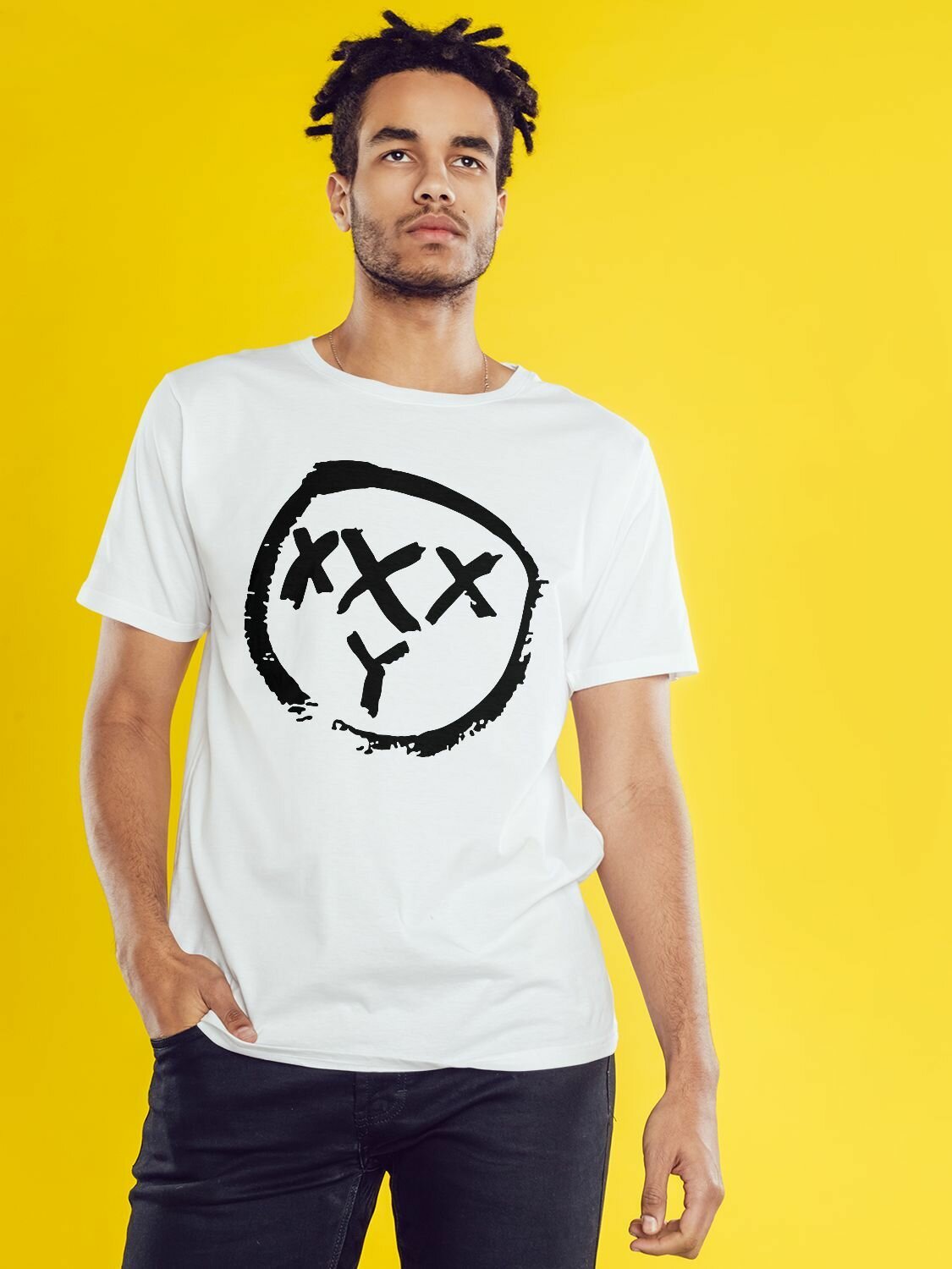 Футболка XXXY, размер 3XL-4XL, белый