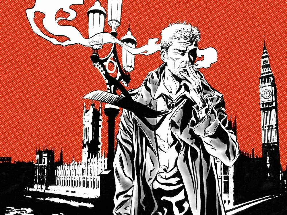 Плакат постер на бумаге John Constantine/Джон Константин/искусство/арт/абстракция/творчество. Размер 30 х 42 см