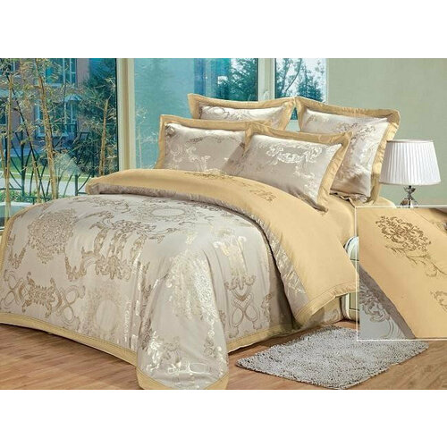 Постельное белье жаккардовое с вышивкой SILK PLACE 074-4-1521 1,5-спальное 50х70 (2шт)