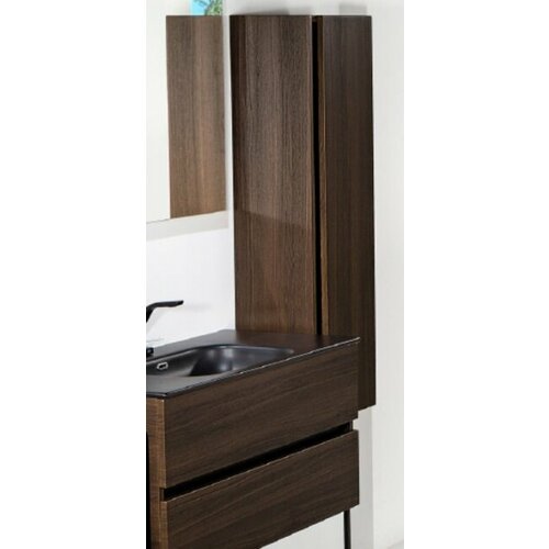 Пенал Armadi Art 836-D Vallessi 120*35*28,5 см Дуб темный матовый фактурный